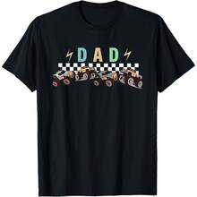Dad Truck Dad Monster Truck Are My Jam Truck Lovers T-Shirt All Seasons,220g Pure Cotton Single-Sided Printed Crew Neck Short-Sleeved T-Shirt,Unisex Top,Base Layer - Màu 5 - Xem 1
