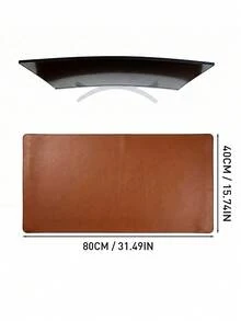 Tấm lót bàn bằng da, tấm lót chuột, tấm lót bàn làm việc, tấm lót bàn bằng da PU chống trượt, tấm lót bàn laptop, bảng viết chống nước phù hợp cho văn phòng và nhà (Màu nâu) - Nhiều màu - Xem 8