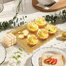 8-Piece Dessert Table Display Set: Romantic Golden Round Cake Stand & Cupcake Tower For Birthday Parties, Weddings & Baby Showers, Dessert Table Display Set,Food Display Stands,Home Decor - Vàng - Xem 3