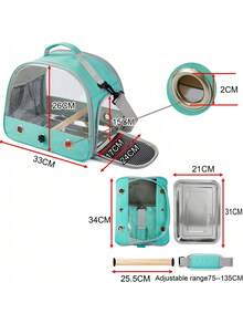 Transport Bags For Transporting Parrots, Birds And Rodents - Mint Green - View 10