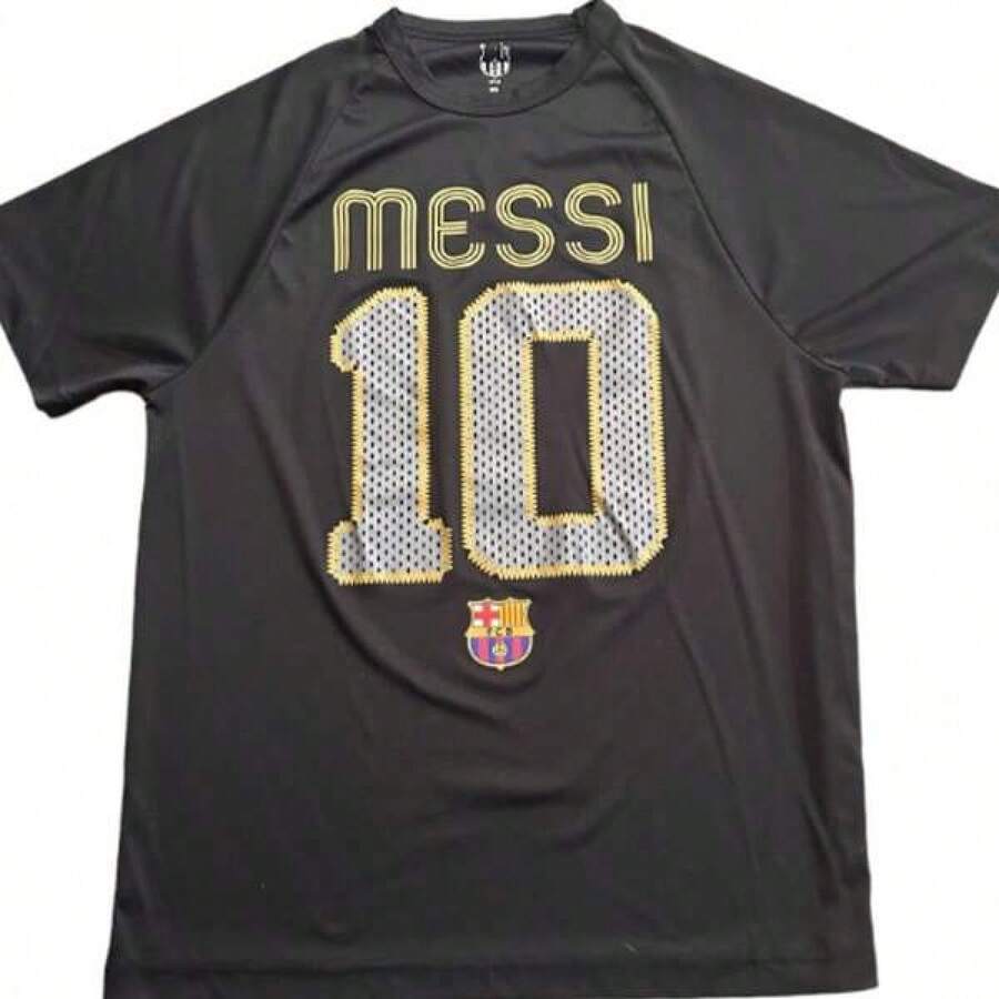 Super Value Hot  T-Shirt Full Size S-5XLFCB Messis # 10 Soccer Football Men's Size M Black Shirt Official Merchandise Suitable As A Gift For Fans HR001 - màu đen - Xem 1
