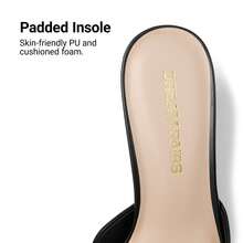 Women Chunky Low Heel Mule Sandals, Comfortable Square Open Toe Slide Sandals Slip On, Versatile Minimalist Chunky Heel Sandals For Summer Spring Casual Wearing - màu đen - Xem 8