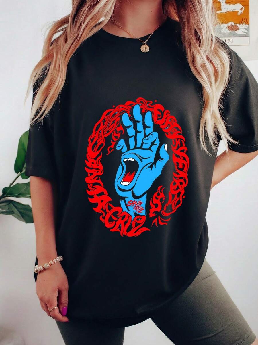 Santa-Cruz-Screaming-Heand--Sweatshirt-(2)-4 - Black 1 - View 1