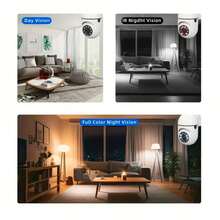 1/2/4pcs 1080P HD Smart PTZ Security Camera, Supports Wireless WiFi, Night Vision, Motion Detection Alarm, Smart Tracking, APP Voice Control, Wall-Mounted Indoor Home Monitoring System [Fashionable Design, High-Quality Video, Remote Inspection, Modern Appearance, USB Powered, Indoor Monitoring, Compact & Portable, Reliable & Secure, Essential For Home & Office Security Monitoring, Indoor Surveillance Camera] - White - View 8