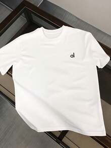 2026Fashion Women's T-Shirt Brand Short SLEEs Ve Alos Print Tshirt Clothing Tee Luxury  Men T Shirt Print Y2k Streetwear Tops - 白色 - 查看 1