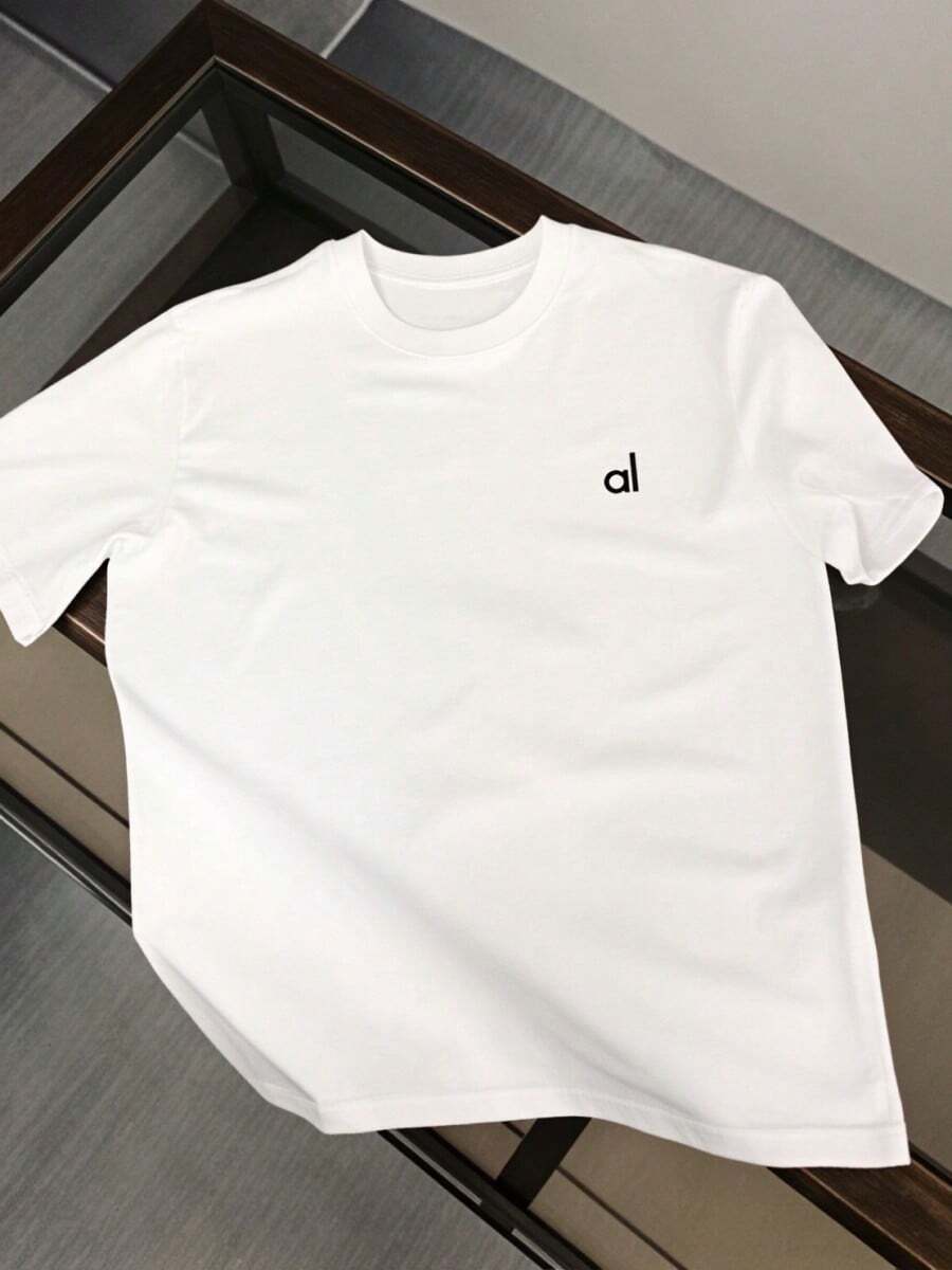 2026Fashion Women's T-Shirt Brand Short SLEEs Ve Alos Print Tshirt Clothing Tee Luxury  Men T Shirt Print Y2k Streetwear Tops - 白色 - 查看 1