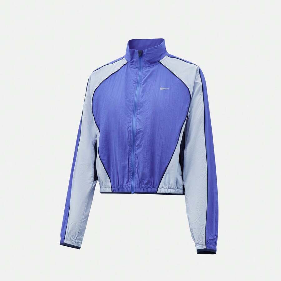 Nike 女士 AS W NK SWIFT UV RPL JKT NV 夹克，梭织连帽外套 IM9481-570 - 藍色 - 查看 1