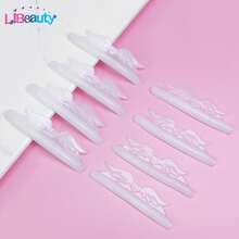Libeauty 4 Pairs Lash Lift Pads Reusable, Super Adhesive Lash Perm Rods Silicon Pads, Wing Shape Eyelash Lifting Shield, Suitable For DIY Use At Home Or Salon Eyelash Curler Tool - Multicolor - View 6