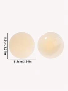 可重复使用的女士夏季超薄硅胶乳贴，隐形文胸，无肩带文胸，隐形无痕胸垫，女士内衣，防凸出，防走光，适合商务旅行、旅游、度假、婚纱、礼服、泳装、连衣裙等场合。 - 彩色 - 查看 10