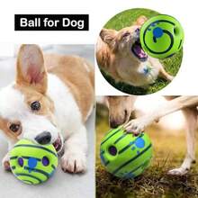 Natural Latex Rubber Squeaky Giggle Ball For Large Dogs - As Pic - View 6