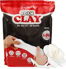 Moldable Cosplay Foam Clay (White) – High Density And Hiqh Quality For Intricate Designs | Air Dries To Perfection For Cutting With A Knife Or Rotary Tool, Sanding Or Shaping - MàuI - Xem 14