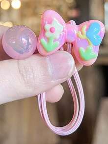 5pcs/1pc Colorful Bowknot Hair Ties, High Elasticity Tulip Hair Accessories, Double-Ended Ponytail Holders, Damage-Free, Strong Grip, Suitable For Daily Use, Hair Elastics, Hair Rubber Bands, Scrunchies, Elastic Hair Tie, Home Beauty Women Accessory Gifts ,Gifts ,Hair Rope Head Accessories Elastic Band - Multicolor - View 9