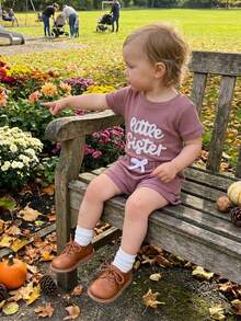 Baby Girls T-Shirt Co-Ords - Purple - View 4
