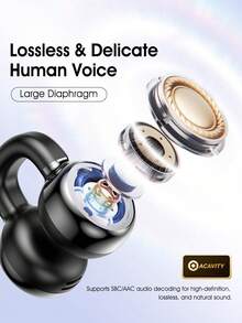 [Official Genuine] Acer OHR537 Bluetooth Earphones, Earhook Design For Comfortable Long-Wear, Wireless Earbuds With Charging Case, Long Battery Life, Noise Cancellation, Suitable For Smartphone, Tablet, Laptop, 2025 New Model, Ideal Christmas/Valentine's Day Gift - one-size - View 4