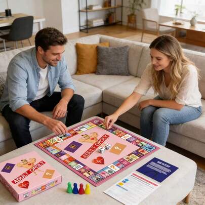 Portable Romantic Couple Card Game, Multi-Player Party Card Game
