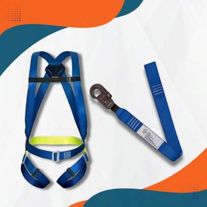 cinto de segurança paraquedista com talabarte simples 3 pontos altura segurança epi construção civil serviços elétricos