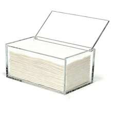 [Free Shipping]Acrylic Box With Hinged Lid Jewelry Storage Boxes Clear Display Organizer Contanier Home Decor Accent Decorative Box For Trinket Rings Bracelet - 7.8 x 4.7 x 3.1 英寸 - 查看 1