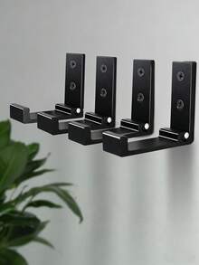 节省空间的重型可折叠衣钩 - 采用防锈铝合金制成，壁挂式，适合悬挂外套、毛巾、帽子和其他物品 - 黑色 - 查看 7