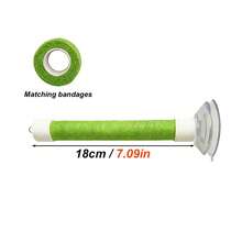 1 Set Easy Clean Parrot Suction Cup Stand, Made Of PVC Pipe Wrapped With Elastic Band, Bird Training Perch Toy, Suitable For Parrot Bathing In Bathroom, Can Stick To Window Glass And Mirror - Multicolor - View 9