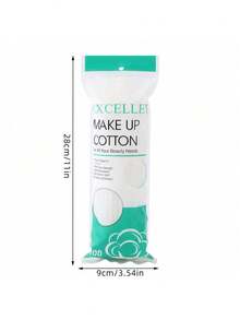 100 Makeup Remover Pads, Facial Cleansing Pads, Skin Care Pads, Facial Cleansing Pads, Natural Makeup Remover, Hypoallergenic, Waffle-Shaped, 2.36-Inch Diameter Round Cleaning Swabs - A - View 2