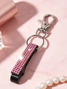 Diamant Dekor Manueller Dosenöffner mit Schlüsselanhänger, Flaschenöffner, Getränkedosenöffner, bequemes, langanhaltend Kunststoff Küchengerät, einfach zu öffnen, tragbar, geeignet für Limonade, Bier und Getränkedosenverschlüsse, auslaufsicheres Entfernen von Verschlüssen, Valentinstag Geschenk - Verschiedenfarbig - Übersicht 3