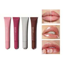 4 Color Lip Balm Set - Long-Lasting Moisturizing Liquid Gel, Coffee Raspberry Lip Care Essence, Valentine's Day Gift - Nhiều màu - Xem 1