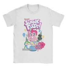 Party Flavored Sugar Rush Pinkie Pie T Shirts Men's  Pure Cotton Leisure T-Shirts Crew Neck Mlped Tee Shirt Tops Gift Idea - 白色 - 查看 1
