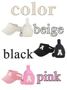 2pcs Set: Children's Adjustable Letter Decor Baseball Cap + Lightweight Mini Crossbody Bag, Fashion Sunshade Outdoor Sports Storage Set, Spring/Summer - Multicolor - View 2