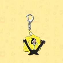 趣味蛋黄大脚怪钥匙扣，游戏周边，蛋黄抽象卡通亚克力背包挂件，小礼物 - 彩色 - 查看 7