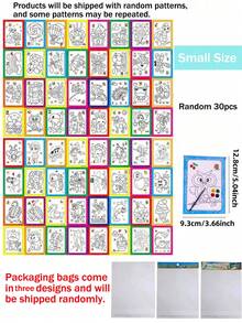 DIY Watercolor Doodle Board - Hand Painting Activity, Includes 4-Color Mini Watercolor Set - Multicolor - View 13