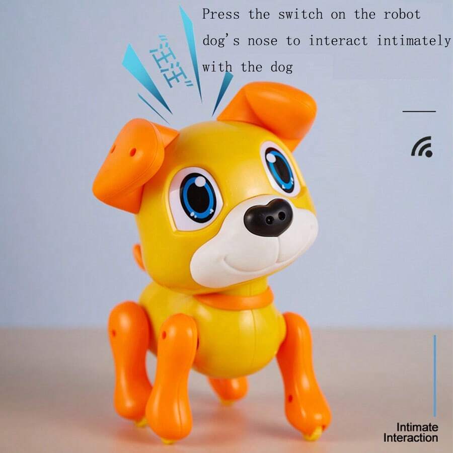 SAMEWIN 1pc Gesture Control, Walking, Voice, Music Function Robot Toy, Powered By 3 X AAA Batteries - Multicolor - View 1