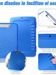 TABLA PORTAPAPELES CON CLIP/ AZUL - Libro único - Ver 2