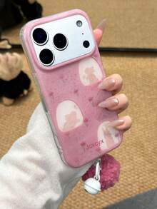 可爱卡通郁金香花兔印花软壳手机壳，带挂球吊坠，兼容 17 Pro Max、17 Pro、16 Pro Max、14、15 Pro、13、12 Pro、14 Plus、17 Air、11 - 鬱金香小兔 - 查看 6