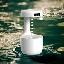 Humidificador antigravedad, nuevo humidificador ultrasónico con doble protección de apagado automático, gran capacidad para uso doméstico/oficina - Humidificador sin gravedad - blanco - Ver 6