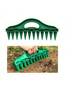 Waterproof Plastic Gardening Seeder Tool, Suitable For Vegetables And Flowers, Ergonomic Handle - Multicolor - View 2