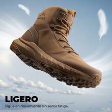 Botas Tácticas Militares para Hombre Botas de Senderismo Ligeras y Cómodas - Marrón - Ver 5
