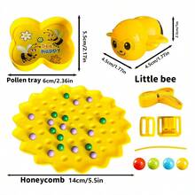 Abeja recolectando perlas - Un juego de mesa para entrenar la atención, el poder mental y el pensamiento lógico de niños de 3 a 6 años - Colección de abejas - Ver 12