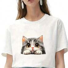 Bộ 1/2/3 miếng dán chuyển nhiệt hình mèo mắt to dễ thương, bền lâu, thích hợp để tự làm áo thun, áo hoodie, quần jean, áo nỉ, ba lô, áo khoác, túi xách, gối. - L - Xem 6