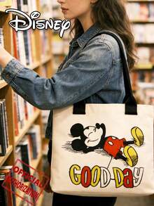Disney 卡通米奇老鼠单肩包，便携手提包，适合日常购物、工作/上学通勤、聚会、节日送礼等场合。 - 彩色 - 查看 8