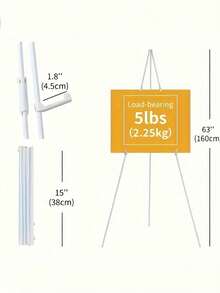 2个66英寸/14.6英寸可折叠展示架 - 便携式展示架，适用于婚礼横幅、派对海报、标牌 - 非常适合婚礼装饰、婚礼用品、派对用品、背景架、婚礼仪式装饰、订婚派对用品、2026年毕业派对用品、婚礼回礼、婚礼用品、成人派对回礼、婚礼标牌、婚礼等等。 - 彩色 - 查看 10