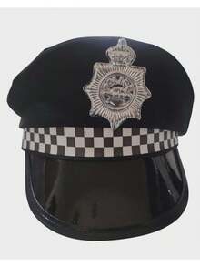 boina de poli ideal para complemetar tu disfraz adolecente y adulto - Negro - Ver 5