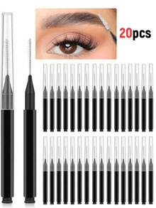 100/50/20/5件套一次性迷你眉刷，柔软微型睫毛膏刷，眉毛染色、睫毛卷翘化妆工具 - 彩色 - 查看 6