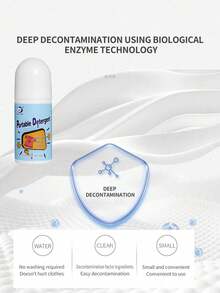 1/2/3支装 50毫升便携式去渍滚珠笔 - 速效织物清洁笔，应急衣物清洁剂 - / - 查看 5