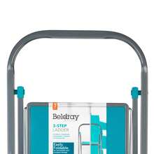 Beldray 3 Step Ladder Fold Away Design DIY Cleaning Painting Compt Storage - C - View 2