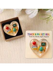 Bộ 2 tấm thiệp hình trái tim 2D phẳng dành cho giáo viên, dùng làm đồ chơi dạy học, thiệp động viên tinh thần, thích hợp làm thiệp cảm ơn mùa tốt nghiệp, quà tặng tựu trường và thiệp khích lệ. Có thể dùng để trang trí nhà cửa, phòng ngủ, lớp học, làm quà tặng ngày Nhà giáo, quà tặng cho bạn bè và gia đình, hoặc trang trí gương chiếu hậu. - Nhiều màu - Xem 2