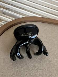 Korean Style Acetate Material Gold Label Small Thick Niche Octopus Shaped Side Bangs Clip Front Half Bun Hair Claw - Multicolor - View 12