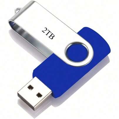 2TB USB Flash Drives External USB Hard Drive 2TB Portable USB Slim External Compatible With PC, Laptop And