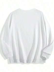 Women's Casual "PARKE" Letter Print Loose Pullover Sweatshirt, Encountering Lazy Fashion. 2026 New Y2Y Style Casual Women's Sweatshirt - Versatile For Sports, Leisure, And Everyday Wear New Years Outfit WomenWomen'S Sweatshirt - Black With Colorful Lettering, Soft Crewneck Pullover For Everyday & Special Occasions, Fall/Spr - White - View 4