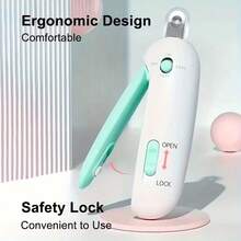 Cat Nail Clipper, Pet Grooming Tool For Cats, Adjustable Hole ABS+Stainless Steel Gravity Push Clipper, Precise Trimming No Hurt To Nails, Professional Cat Claw Care Clipper For Kitten Small Cat Breeds - 綠色 - 查看 11