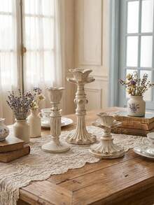 1件/套 复古树脂烛台，欧式复古风格桌面装饰 - 多款式 - 查看 15